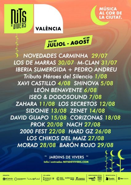 Concerts in Valencia from 29th July to 29th August. - Javea Connect